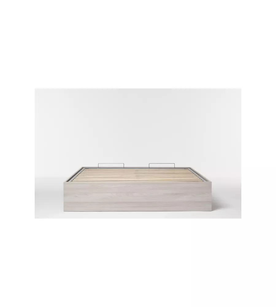 LETTO MATRIMONIALE CONTENITORE "BED BOX" OLMO NATURALE 160X190 CM